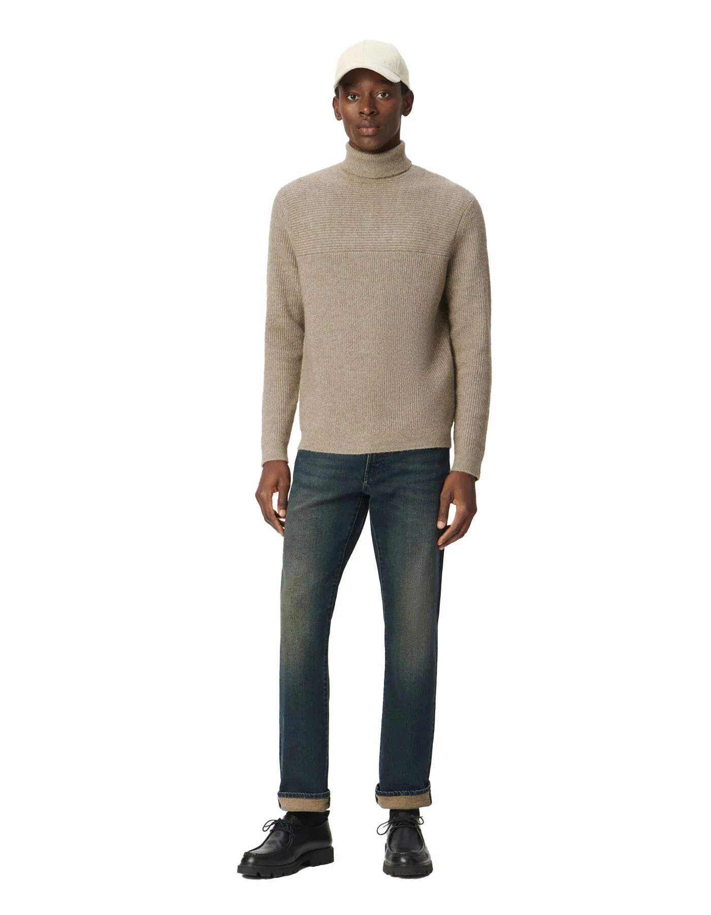 Turtle neck ribbed sweater Gallery