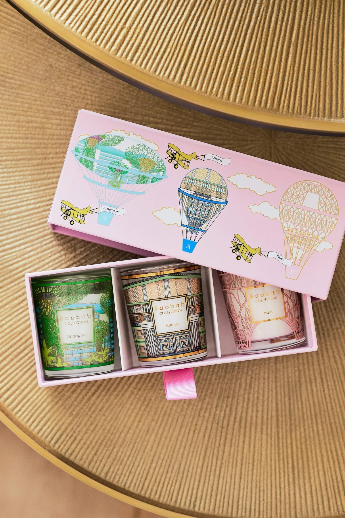 TRIO TRAVEL CANDLES SINGAPORE-ATHENS-
PARIS Gallery