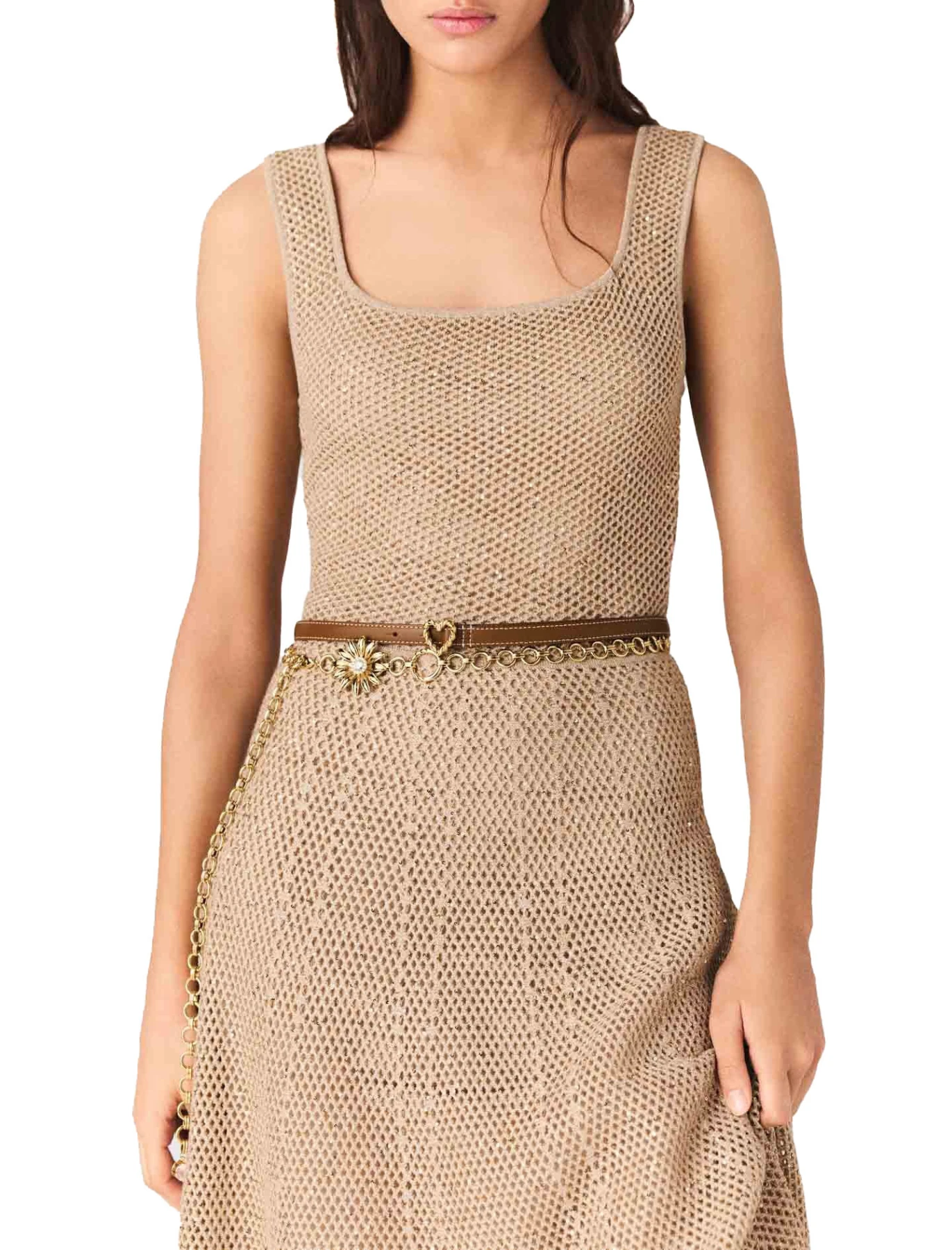 Rhinestone Knit Maxi Dress Gallery