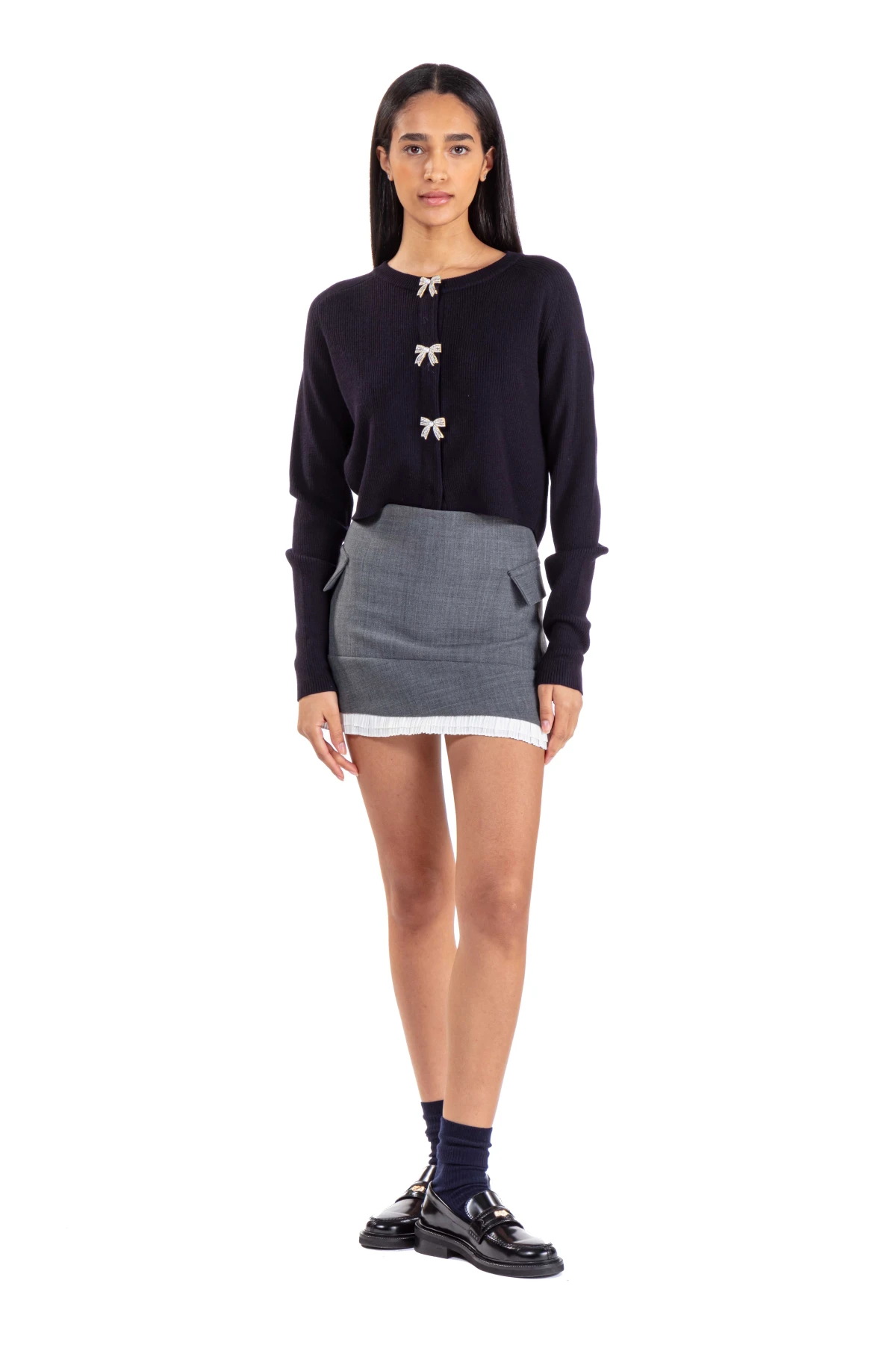 Bow Jewellery Button Cardigan Gallery