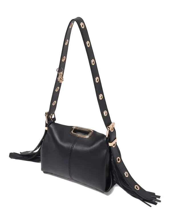 Gold Handle Miss M Leather Shoulder Bag Gallery