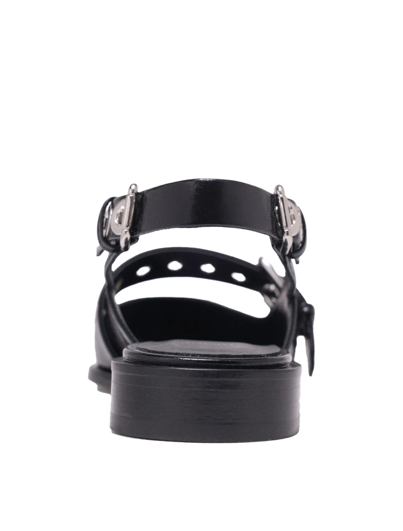 Flat Leather Strap Slingbacks Ballerinas Gallery