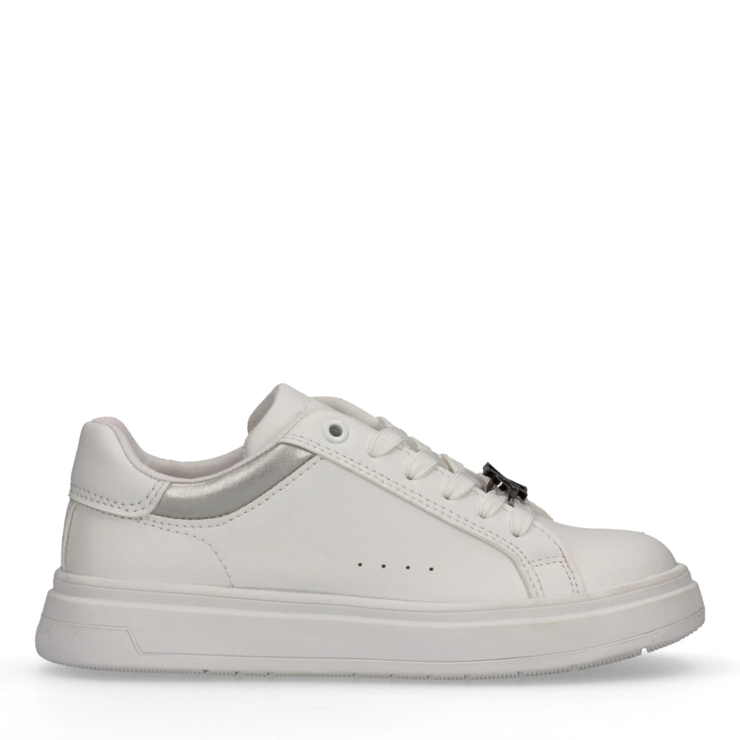 Metallic Detail Lace-Up Sneakers Gallery