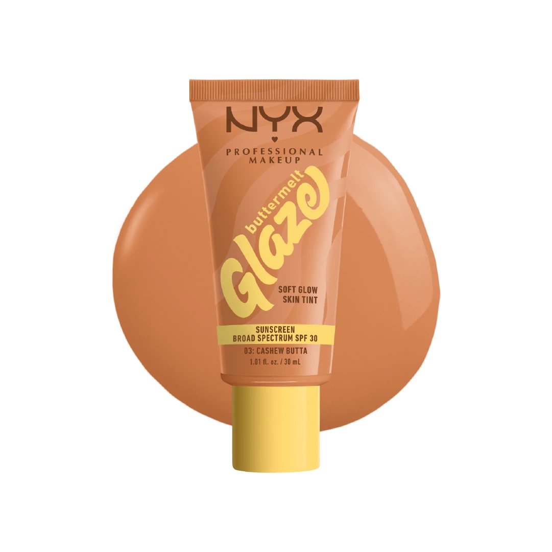Nyx Professional Makeup Buttermelt Glaze Soft Glow Skin Tint + SPF/FPS 30, Foundation, 12h Wear Gallery