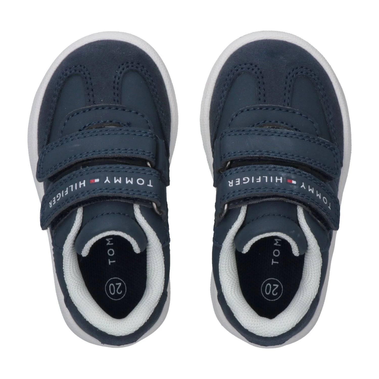 Low Cut Leather & Suede Velcro Sneakers Gallery