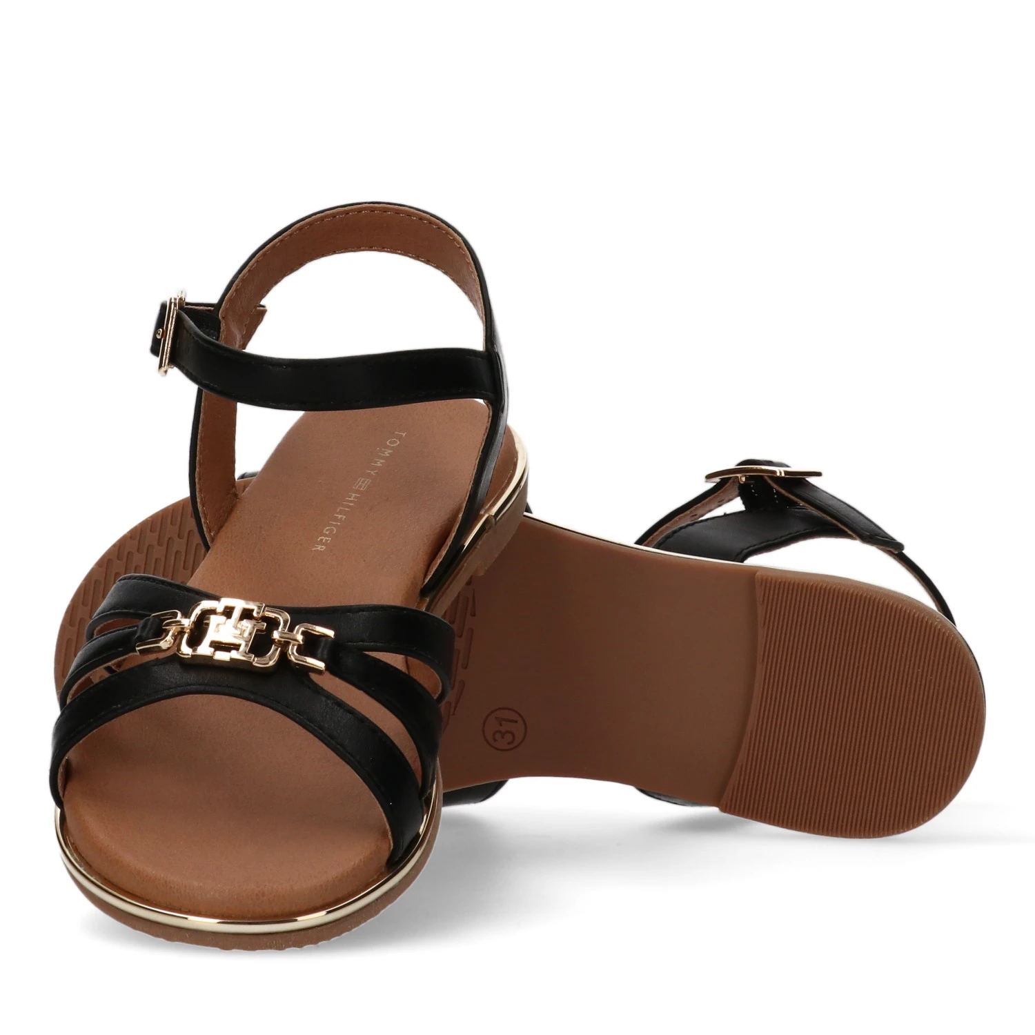 Flat Sandals With Gold Buckle Gallery