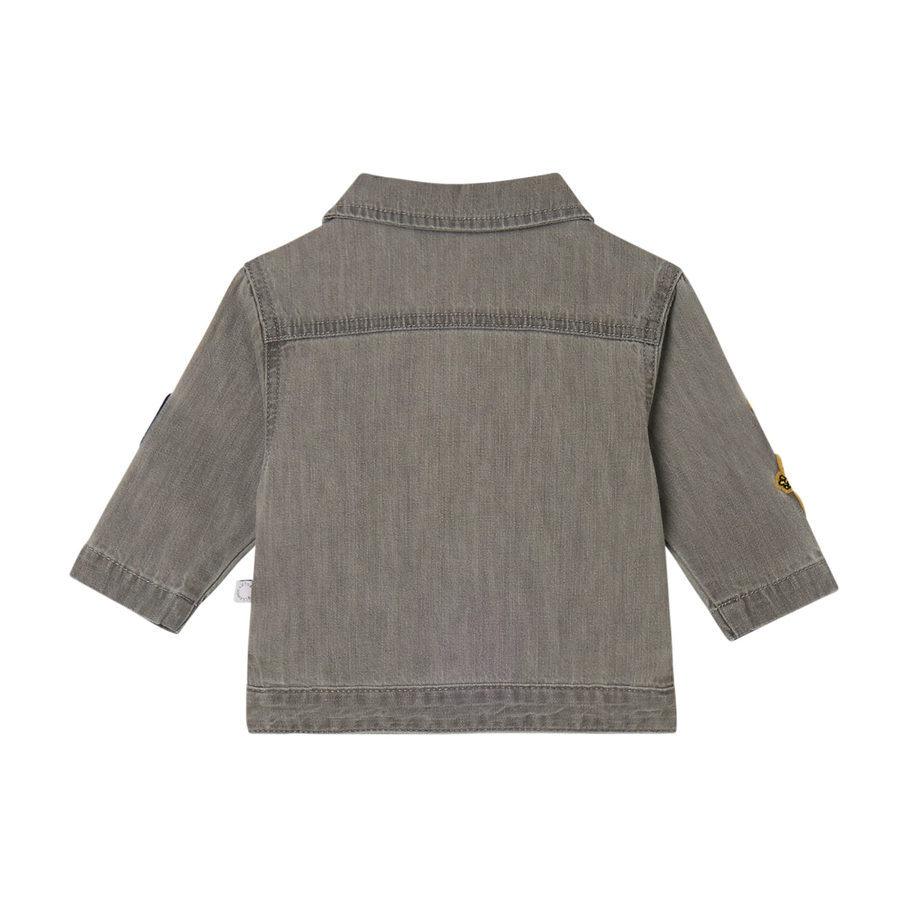 Denim Jacket with Musical Instrument Patches Gallery