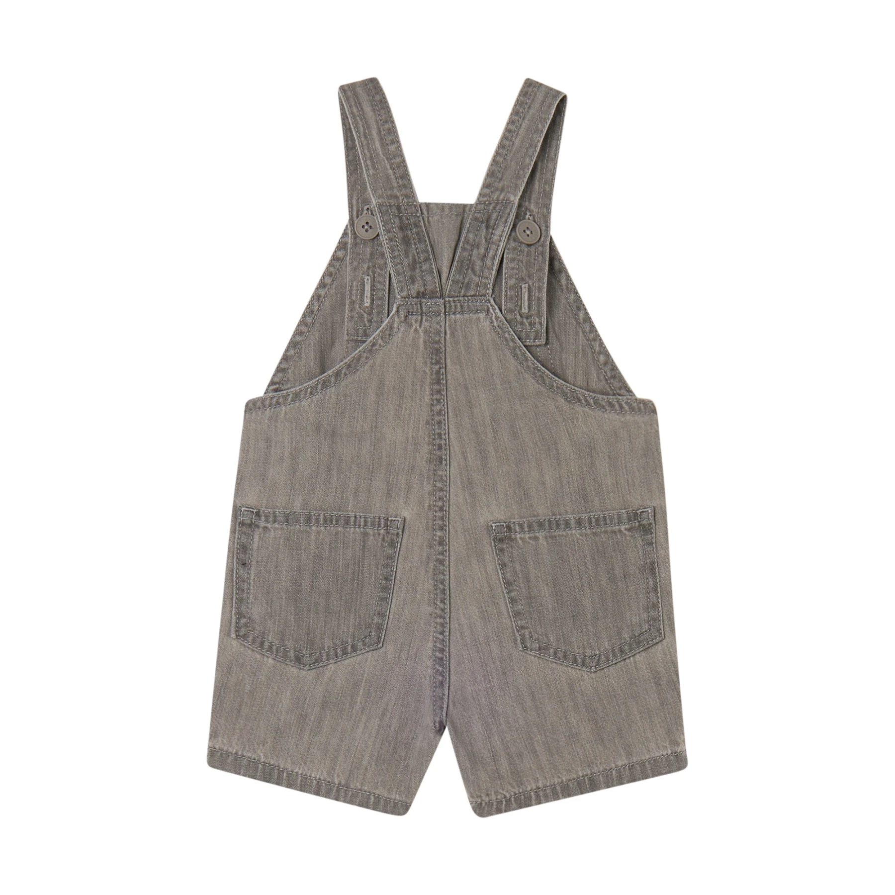 Kids Baby Boy Wash Denim Overalls with Guitar and Drum Graphics Gallery