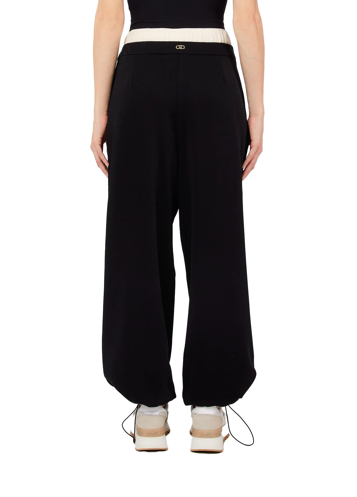 Slouchy Trousers with Double Waistband Gallery