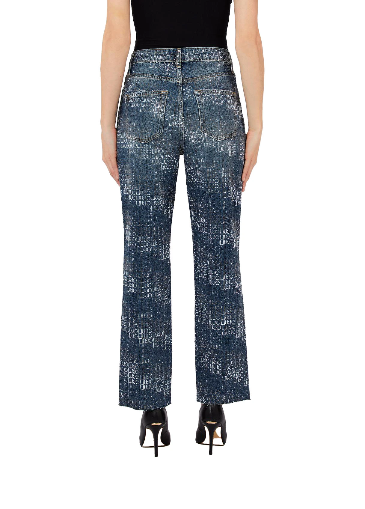 Straight-leg Jeans with Rhinestones Gallery