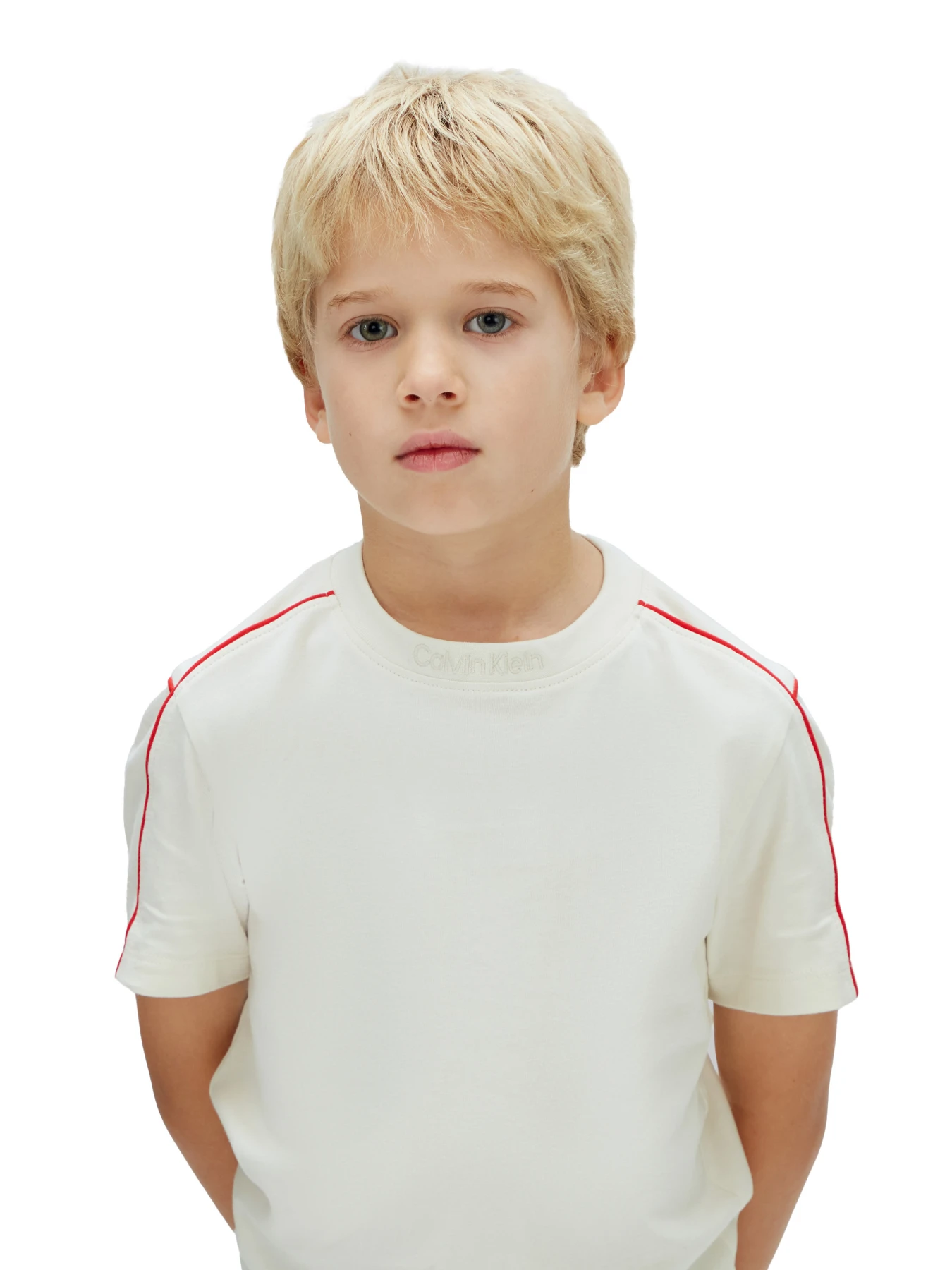 Taped Shoulder Logo Short Sleeve T-Shirt Gallery