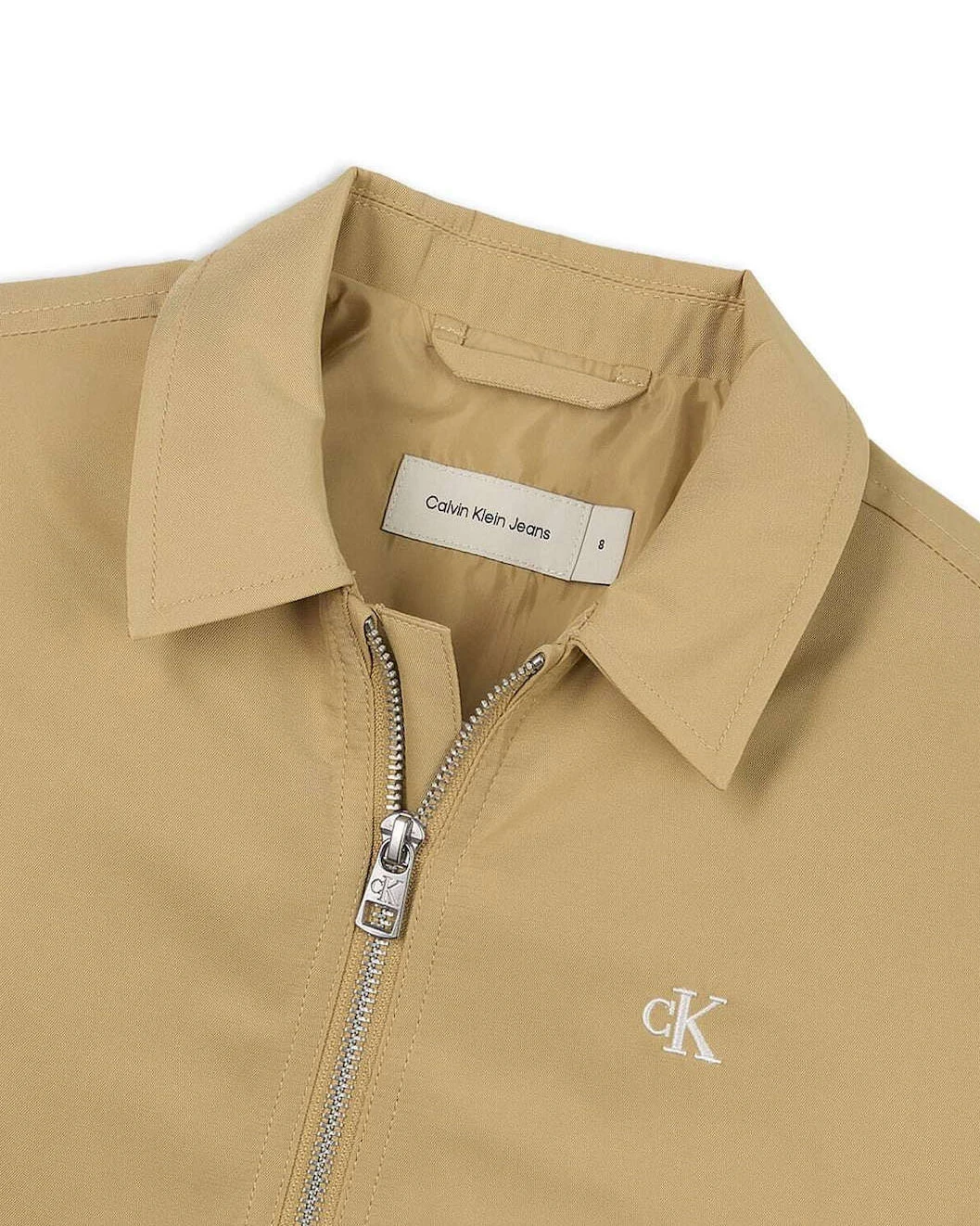 Full-Zip Twill Jacket with Embroidered Logo Gallery