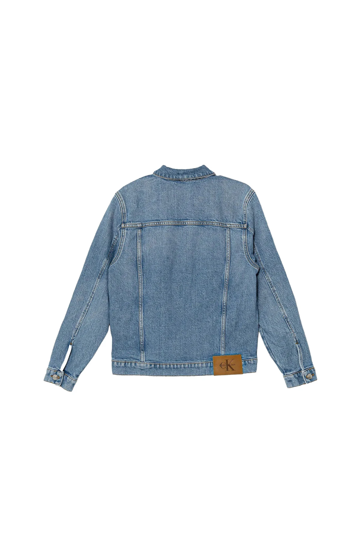 Long Sleeve Denim Jacket with Pockets Gallery
