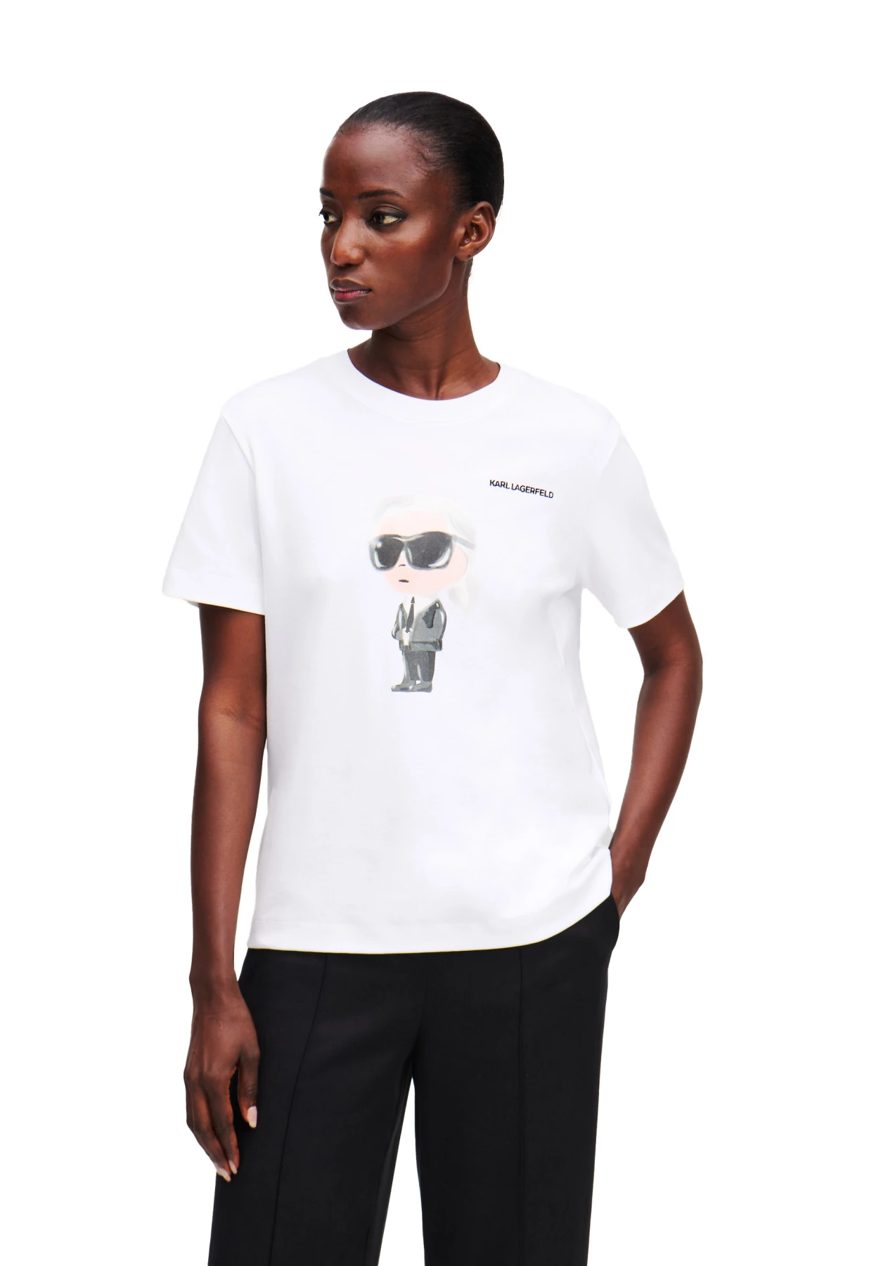 Cotton Short Sleeve T-shirt with Logo Print Gallery