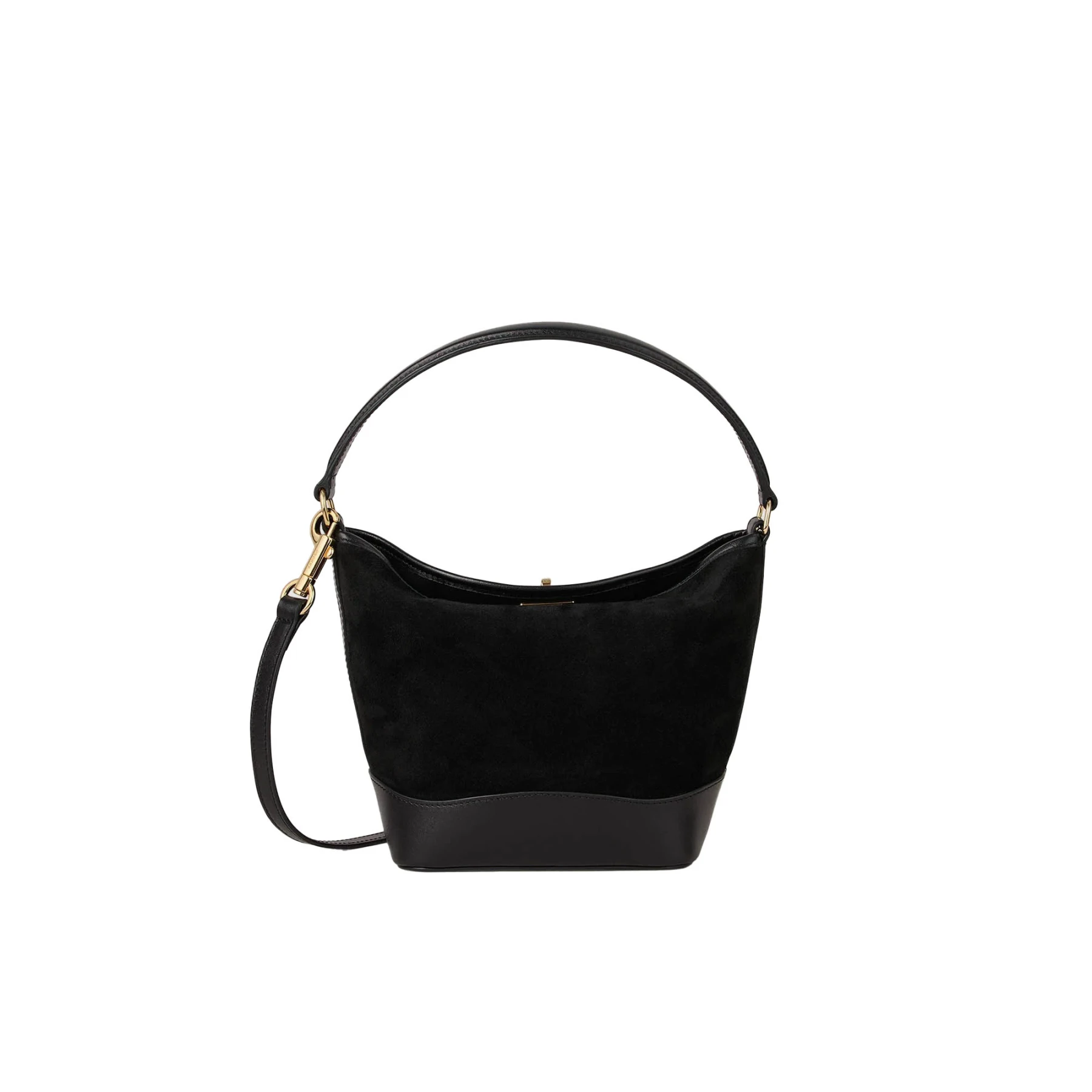 Mini Tangoso Suede And Leather Tangoso Shoulder Bag Gallery