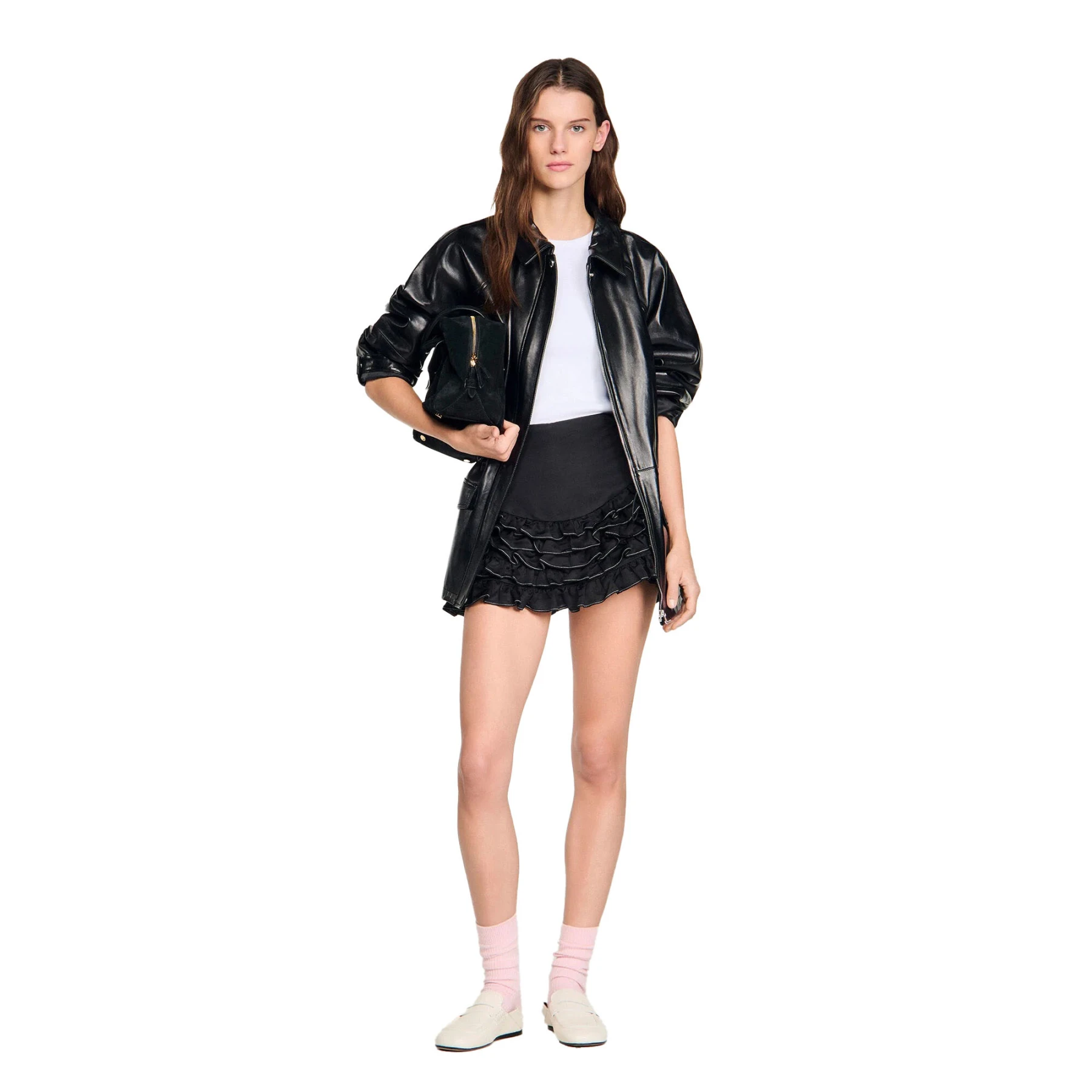 Ruffled Skort With Topstitching Gallery