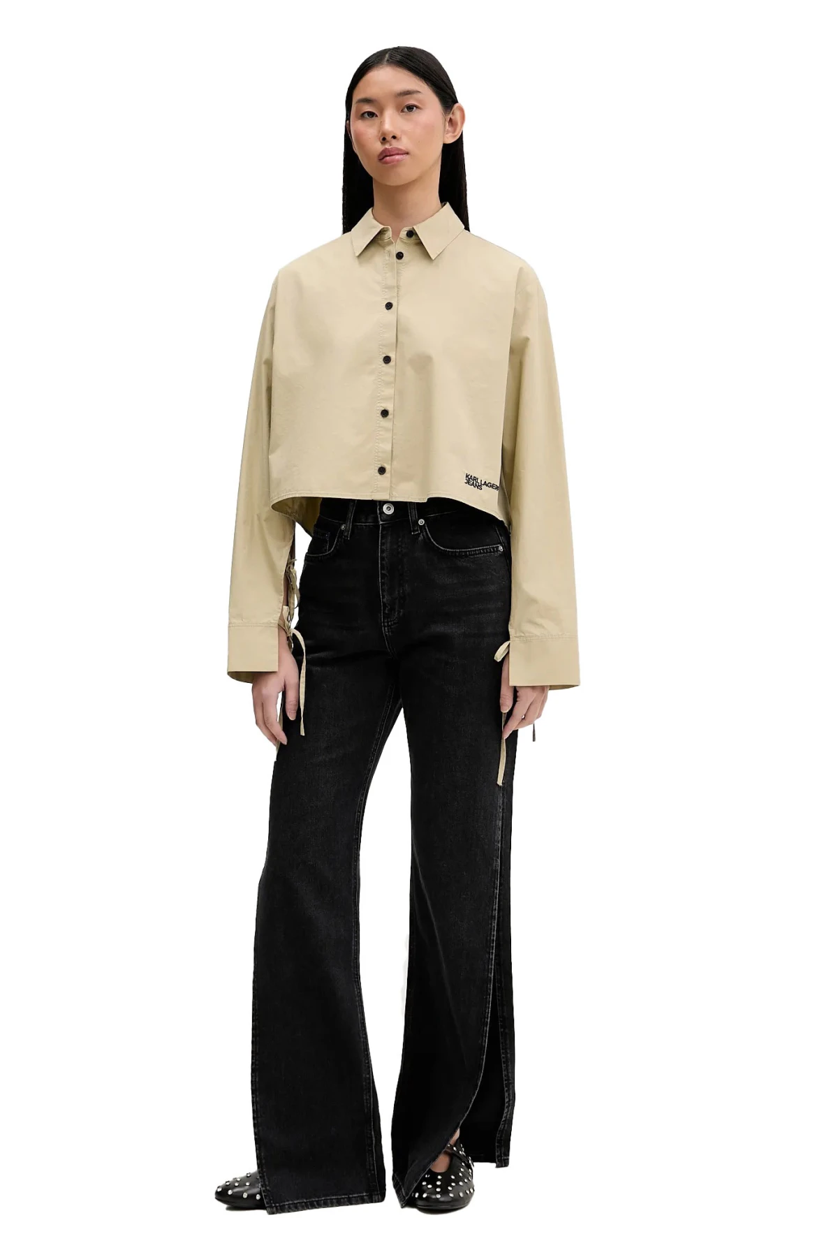 Long Sleeve Tie Back shirt Gallery