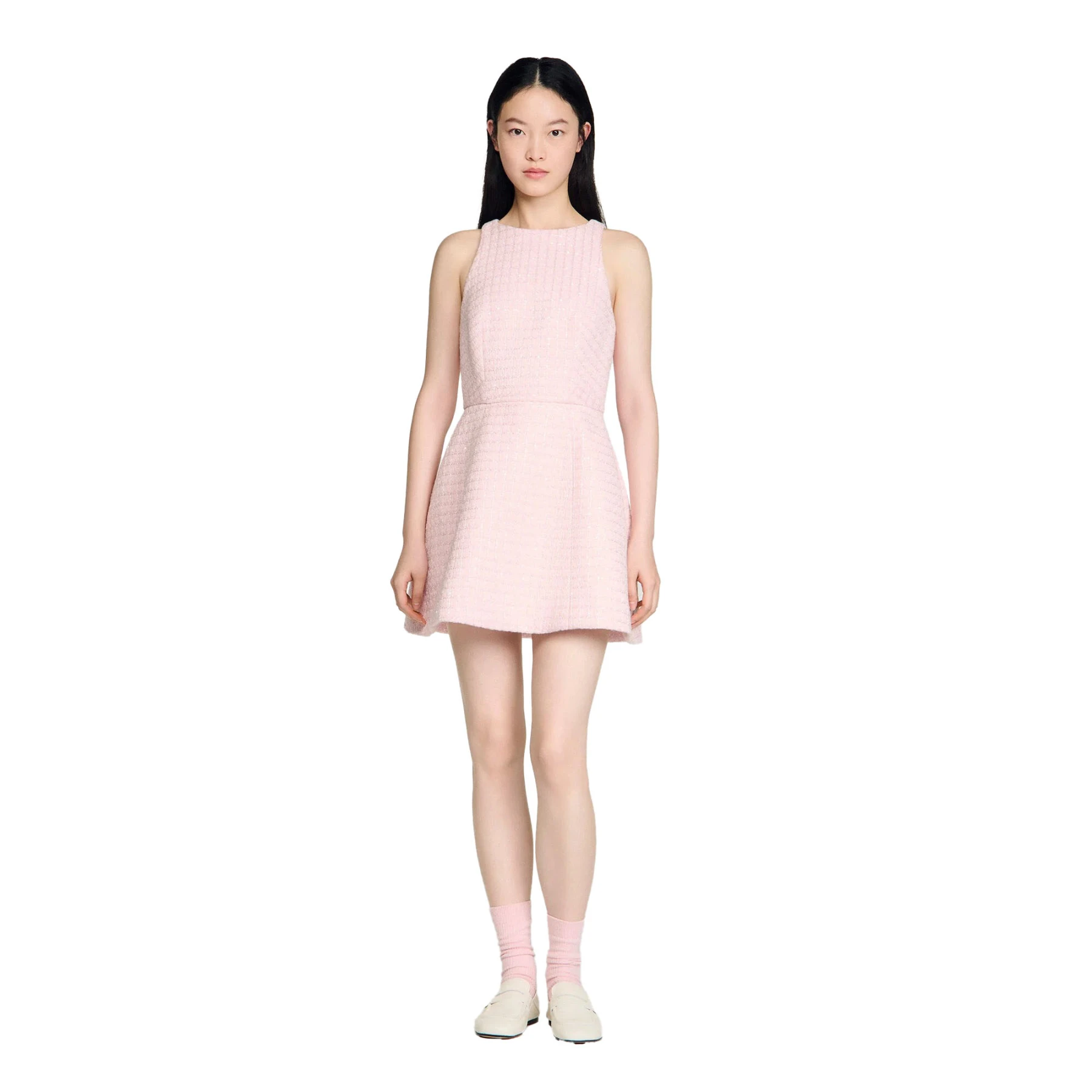 Sequin Tweed Short Dress Gallery