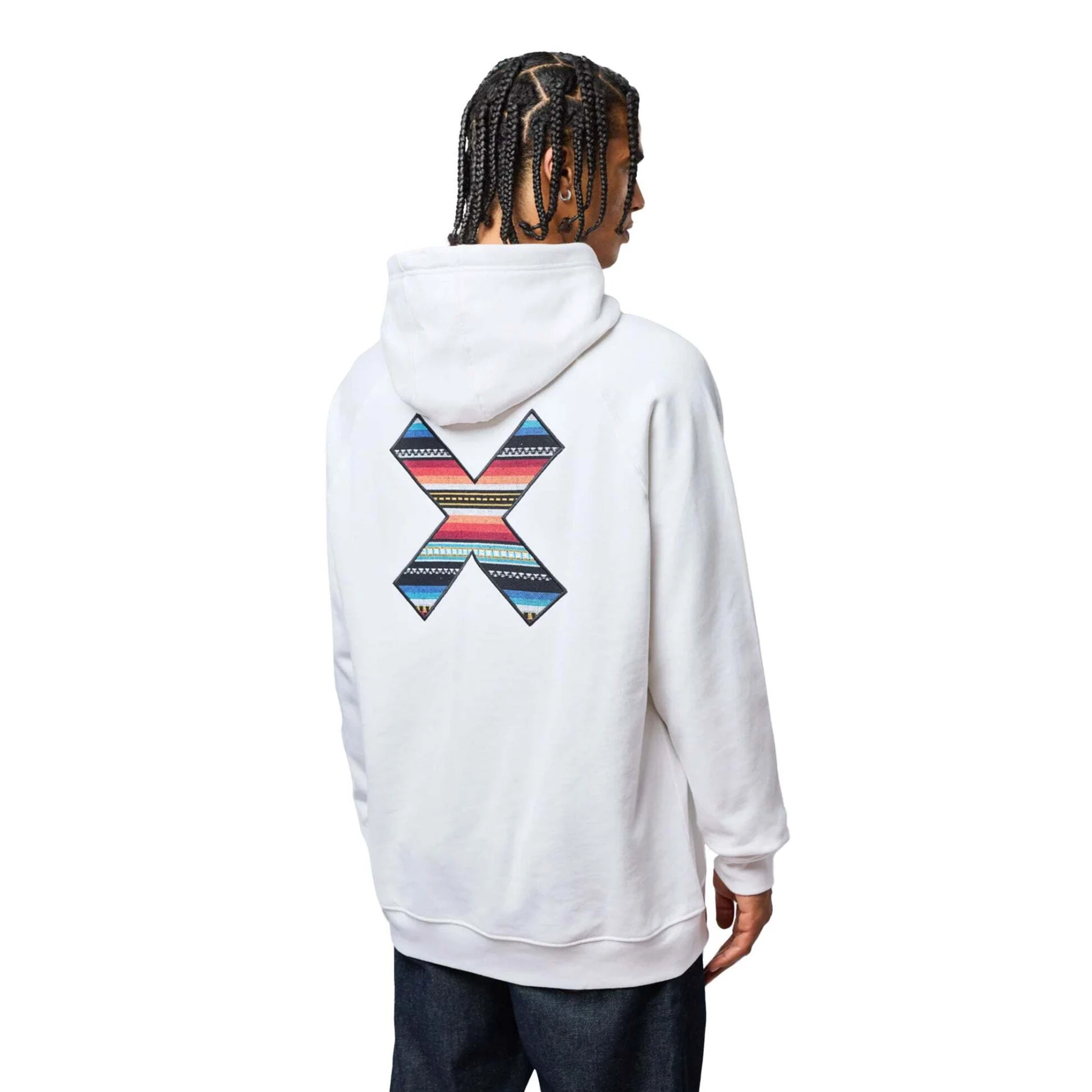 Classic X Embroidered Hoodie - White Gallery
