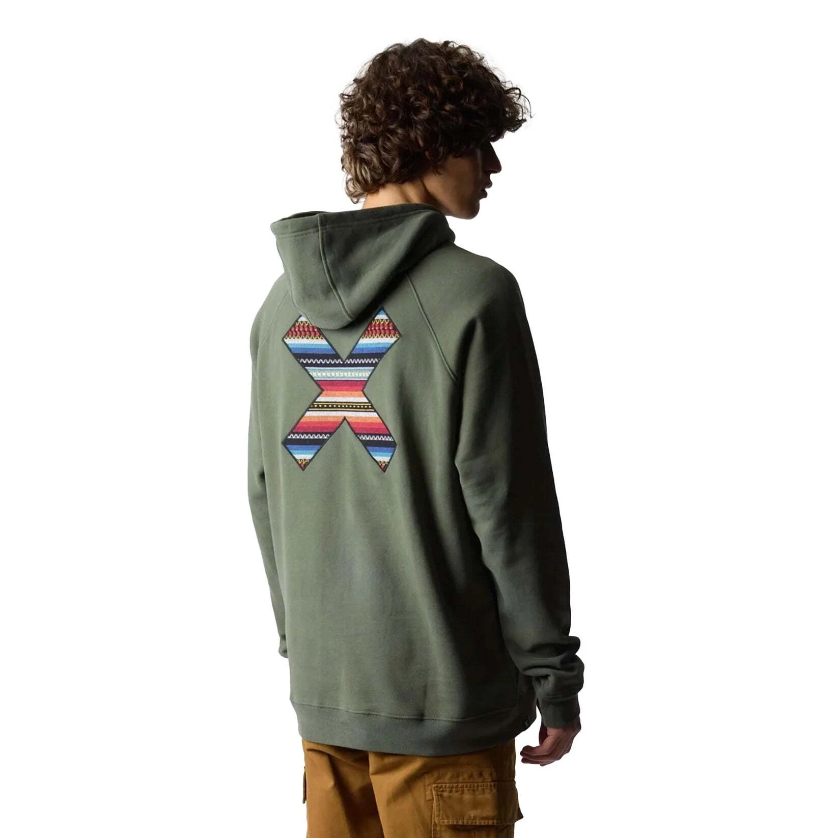 Classic X Embroidered Hoodie - Khaki Gallery