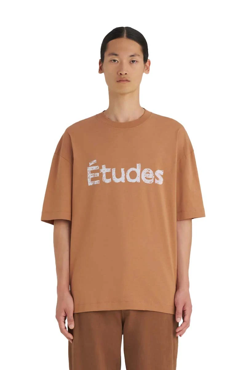 Relaxed Fit Front Logo T-shirt - Camel Gallery