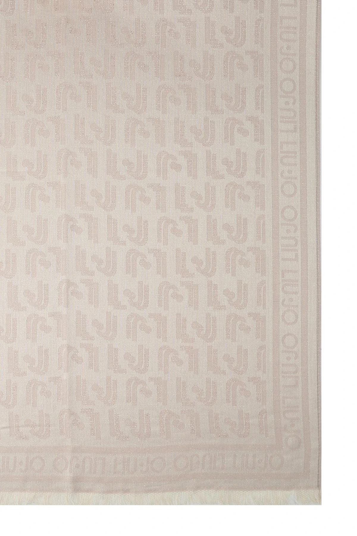 Monogram Jacquard Scarf with Lurex Details Gallery