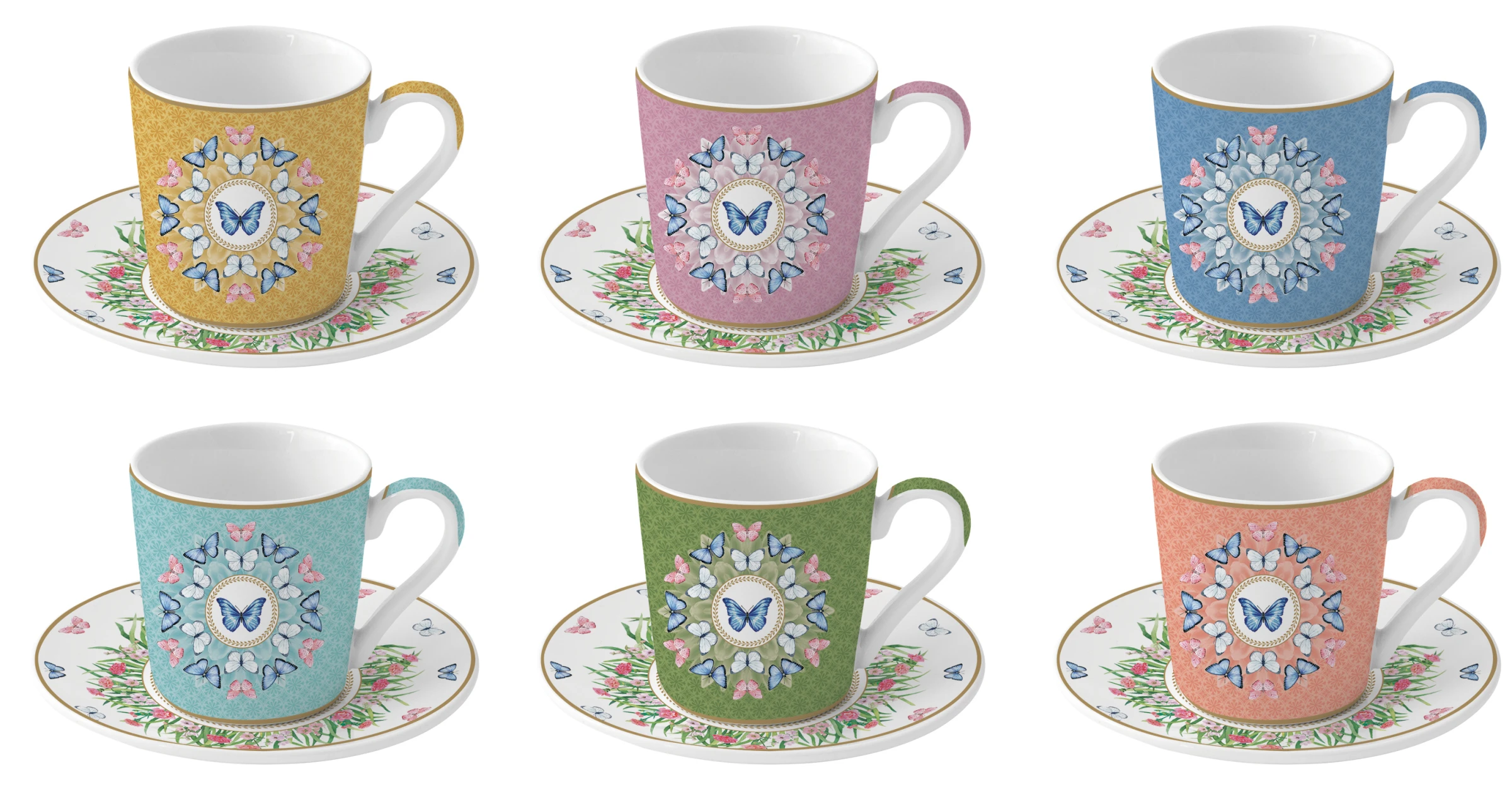 Spring Parade Coffee Cup Set Gallery