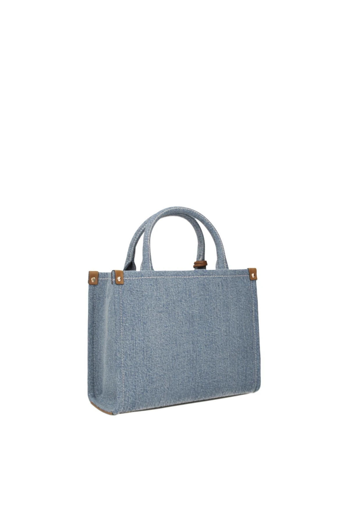 Logo Jacquard Canvas Tote with Dual Handles and Detachable Crossbody Strap Gallery