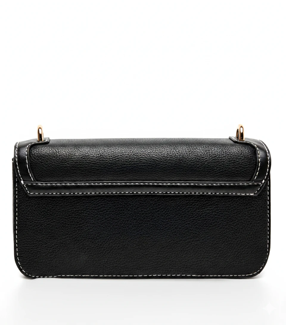Pebbled Leather Crossbody Bag with Studded Strap Gallery