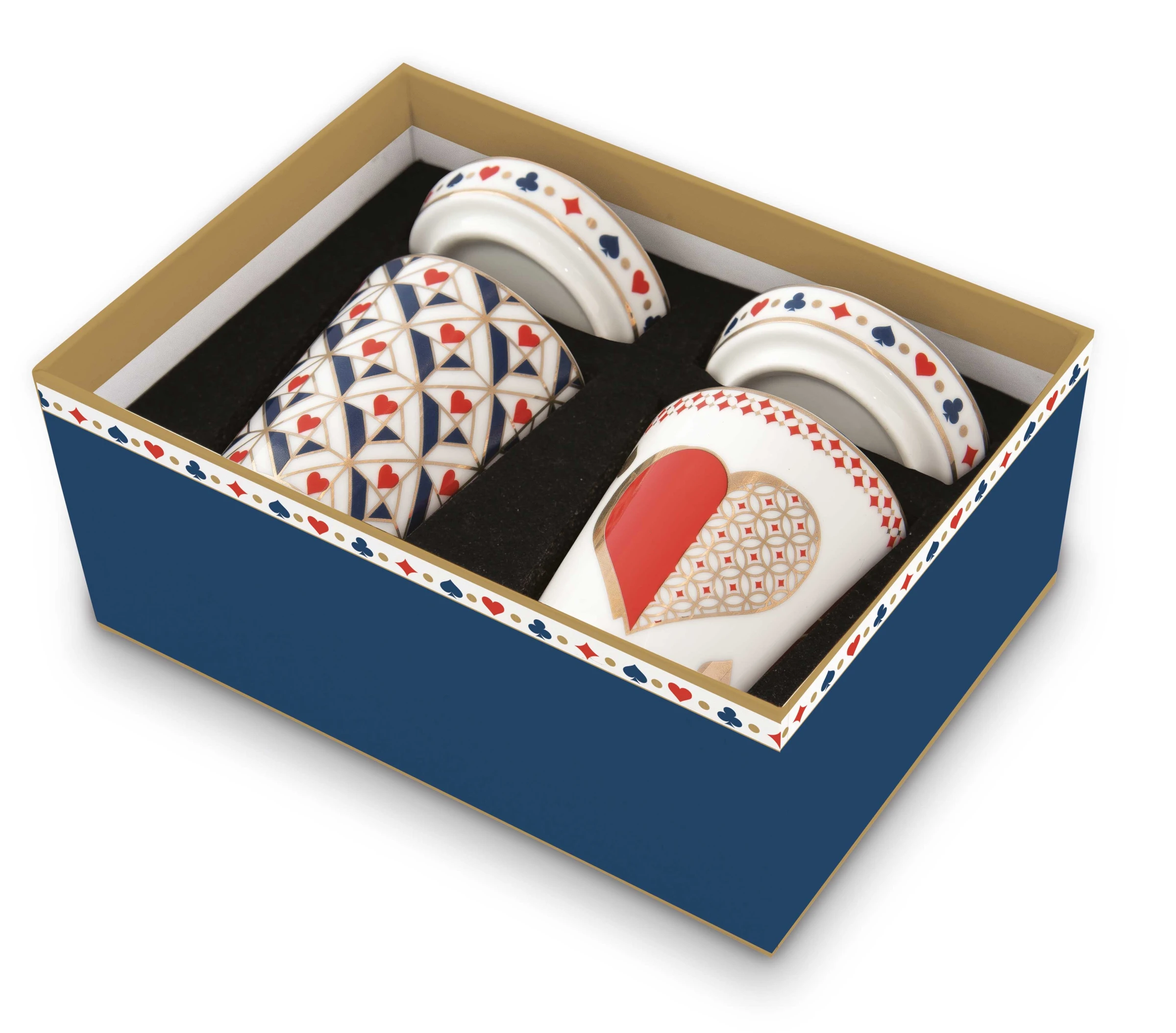 Set of 2 - Porcelian Cups 90 ml with Lid Gallery