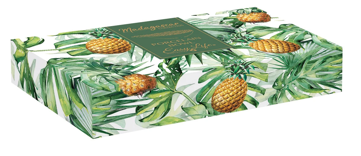 Pineapple Shaped Porcelain Bowl 22,5x14,5 Gallery