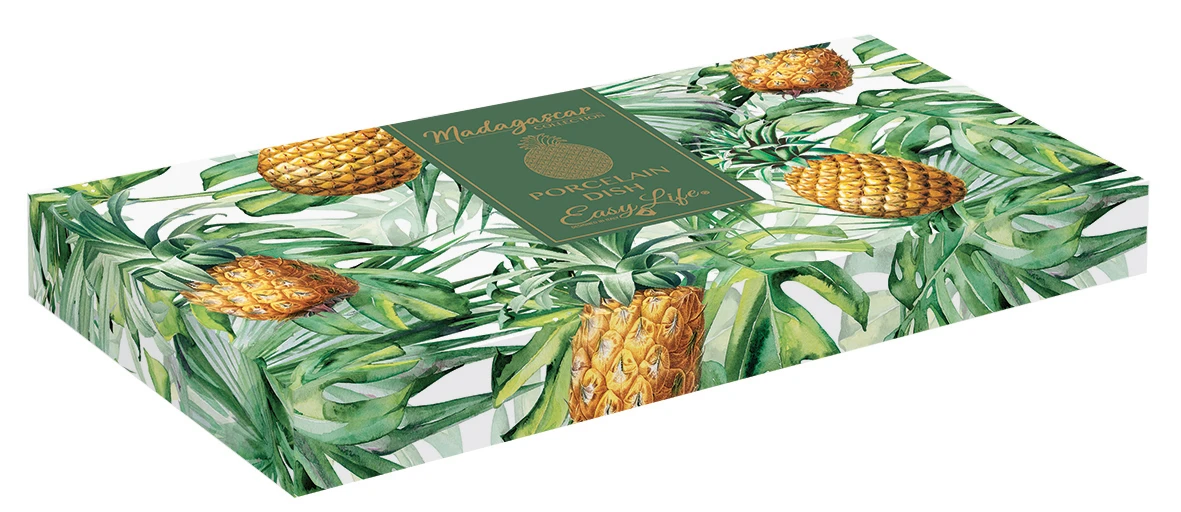 Pineapple Shaped Porcelain Serving Platter 28x17 cm Gallery