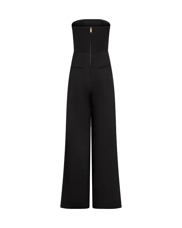 Tailored Jumpsuit with Wide Leg Pants Gallery