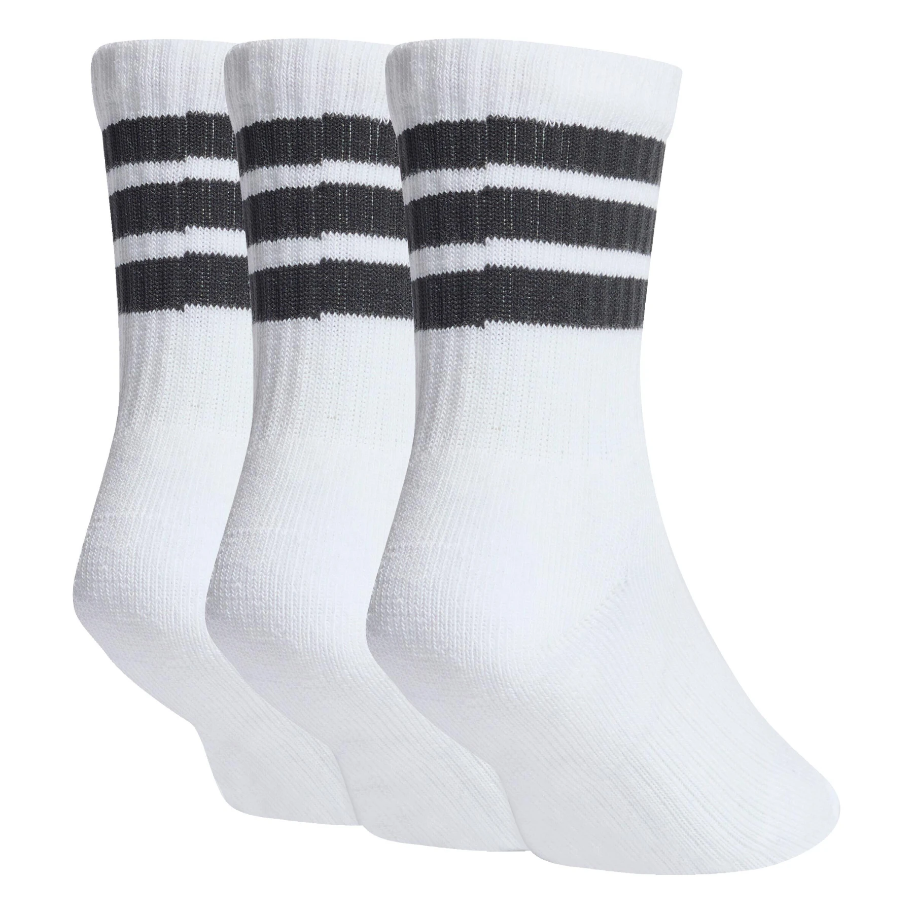 3 Pack 3-Stripes Cushioned Crew Socks Gallery