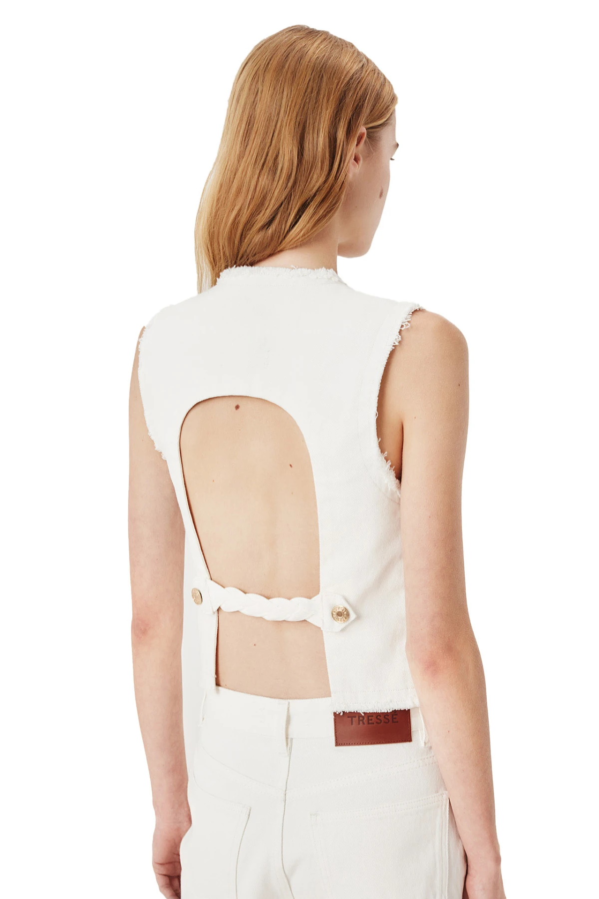 Sleevless Top with Open back Gallery