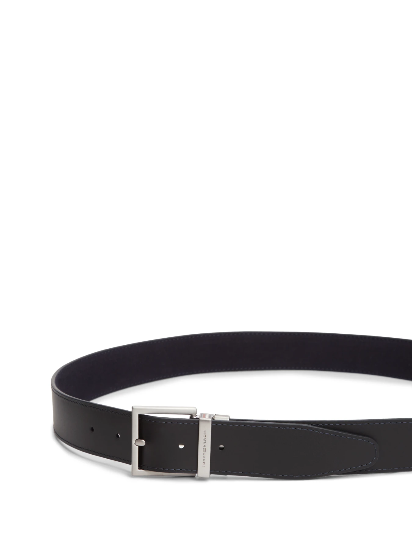 Reversible Square Buckle Leather Belt Gallery