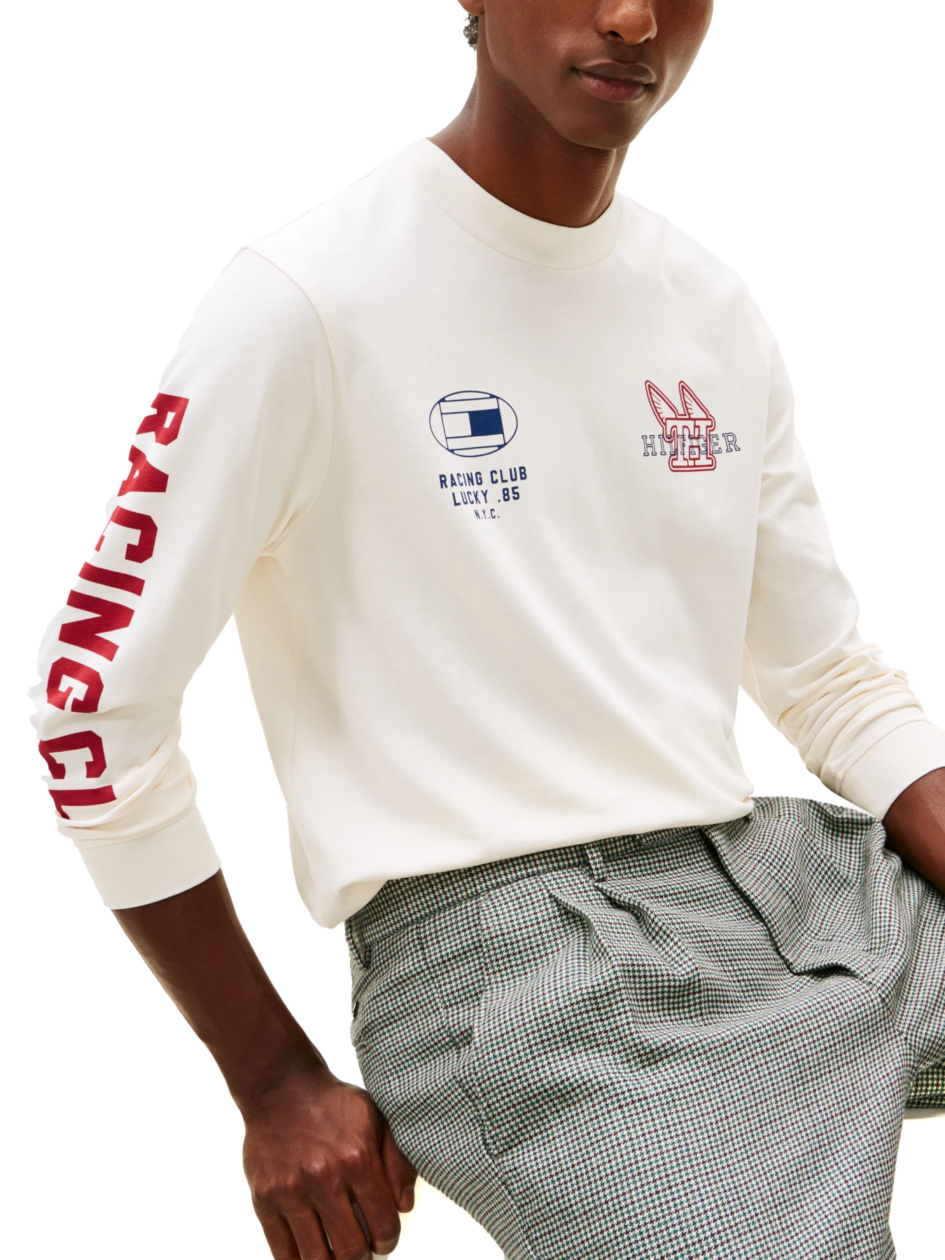 Graphic Jersey Long Sleeve T-Shirt Gallery