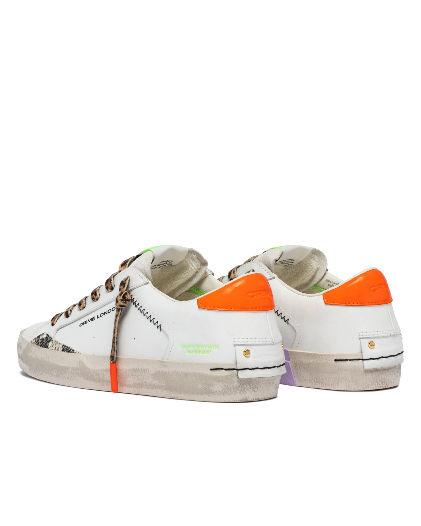 Distressed Tropic Juice Leather Sneakers Gallery