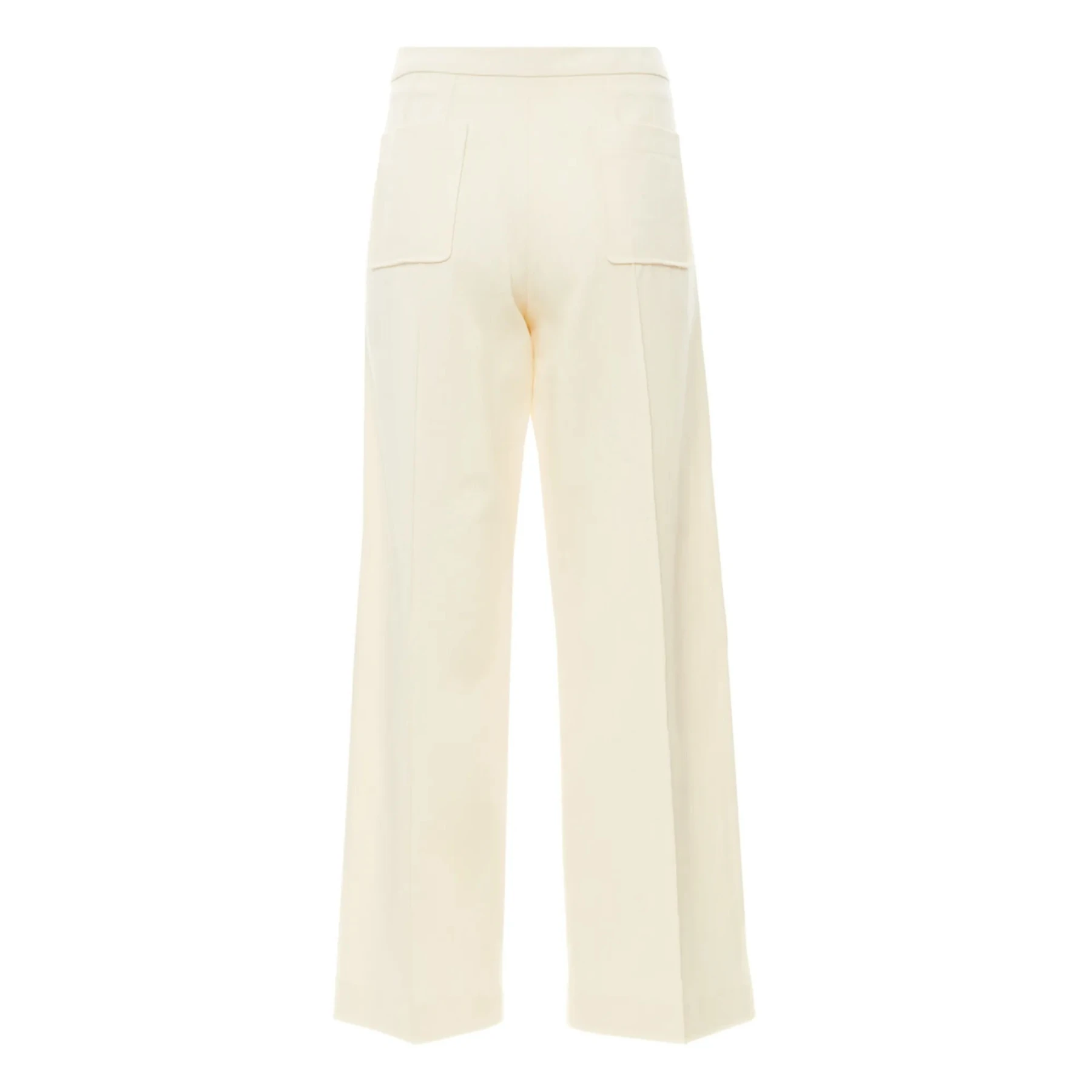 Wide-Leg Patch Pocket Cotton Trousers Gallery