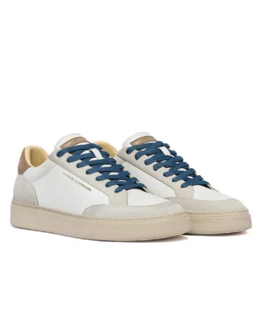 Eclipse Cobalt Blue Leather & Suede Sneakers Gallery