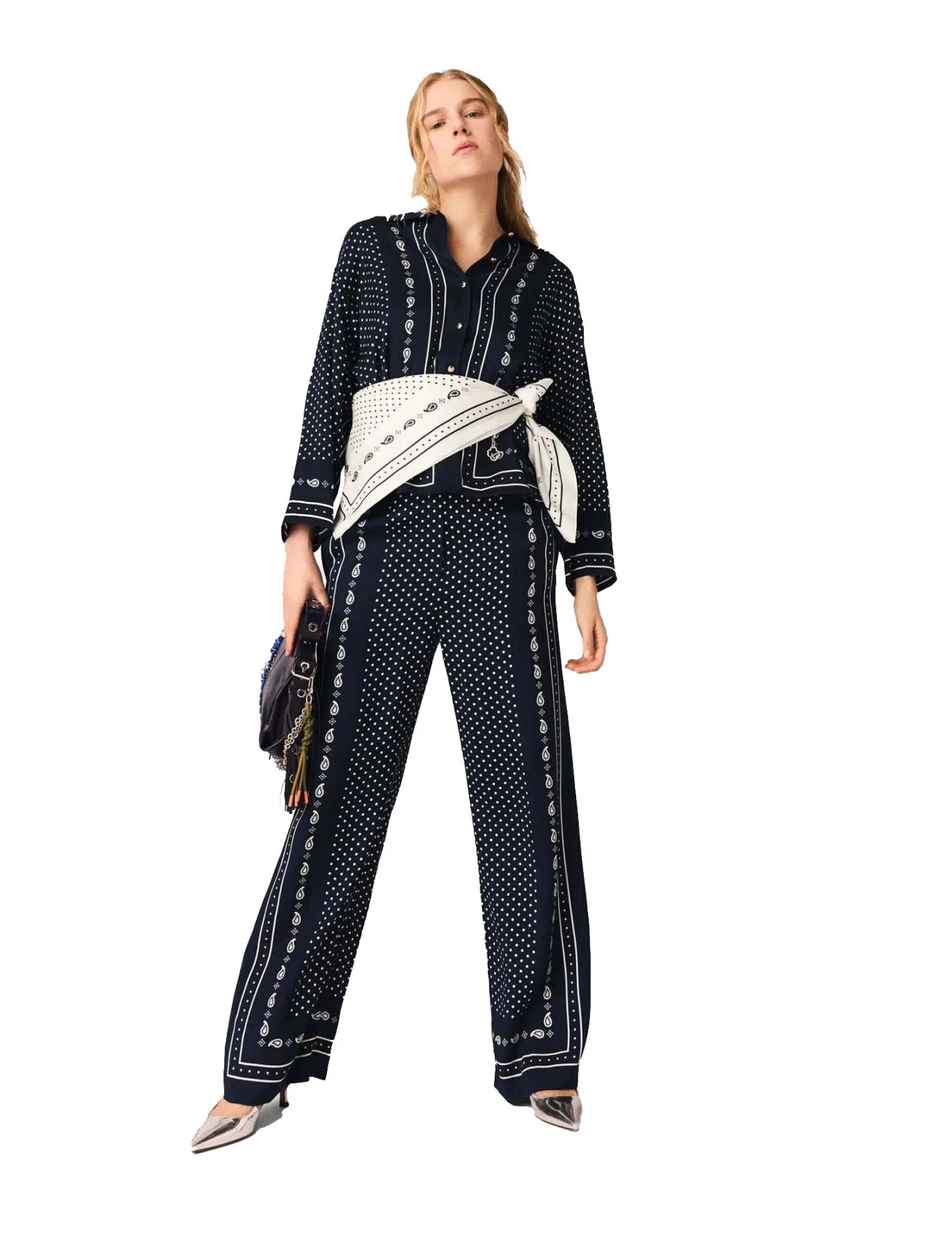 Printed Fluid Trousers Gallery