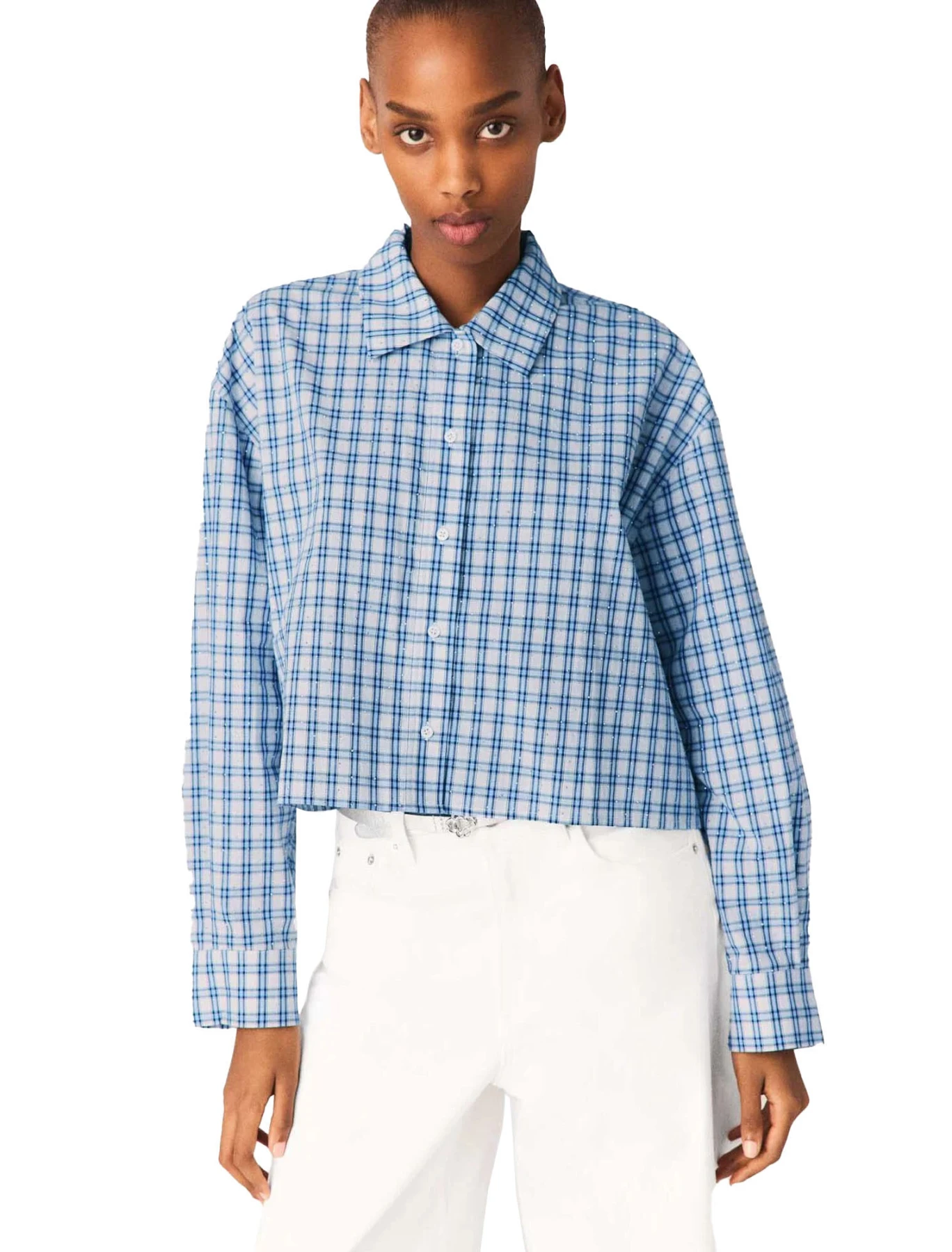 Rhinestone Shirt With Removable Tie Gallery