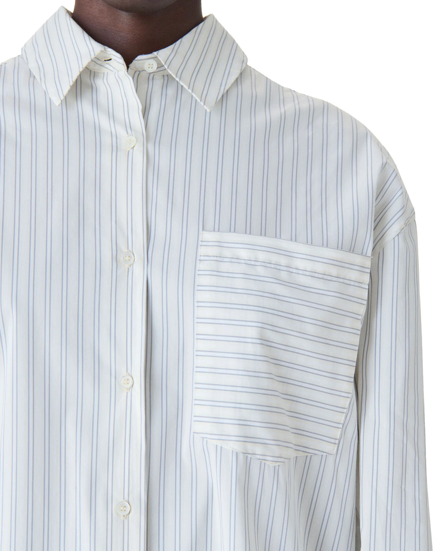 Oversized Striped Shirt Gallery