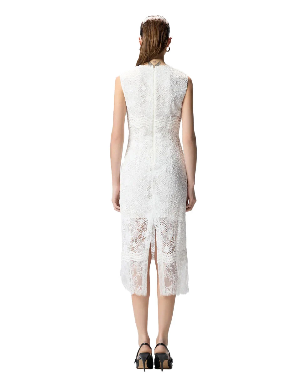 Sleeveless Lace Midi Dres Gallery