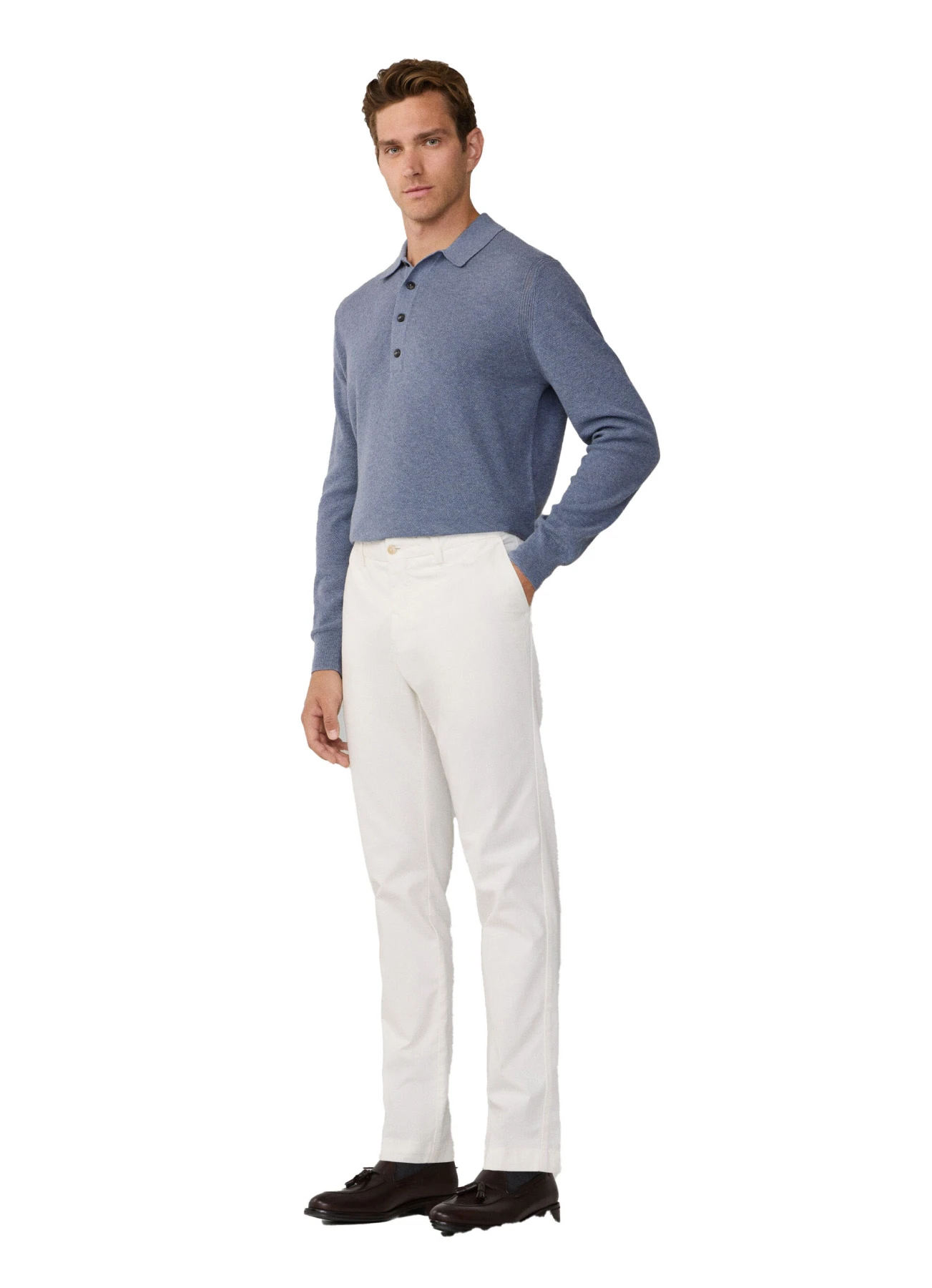 Slim Fit Kensington Textured Chino Pants Gallery