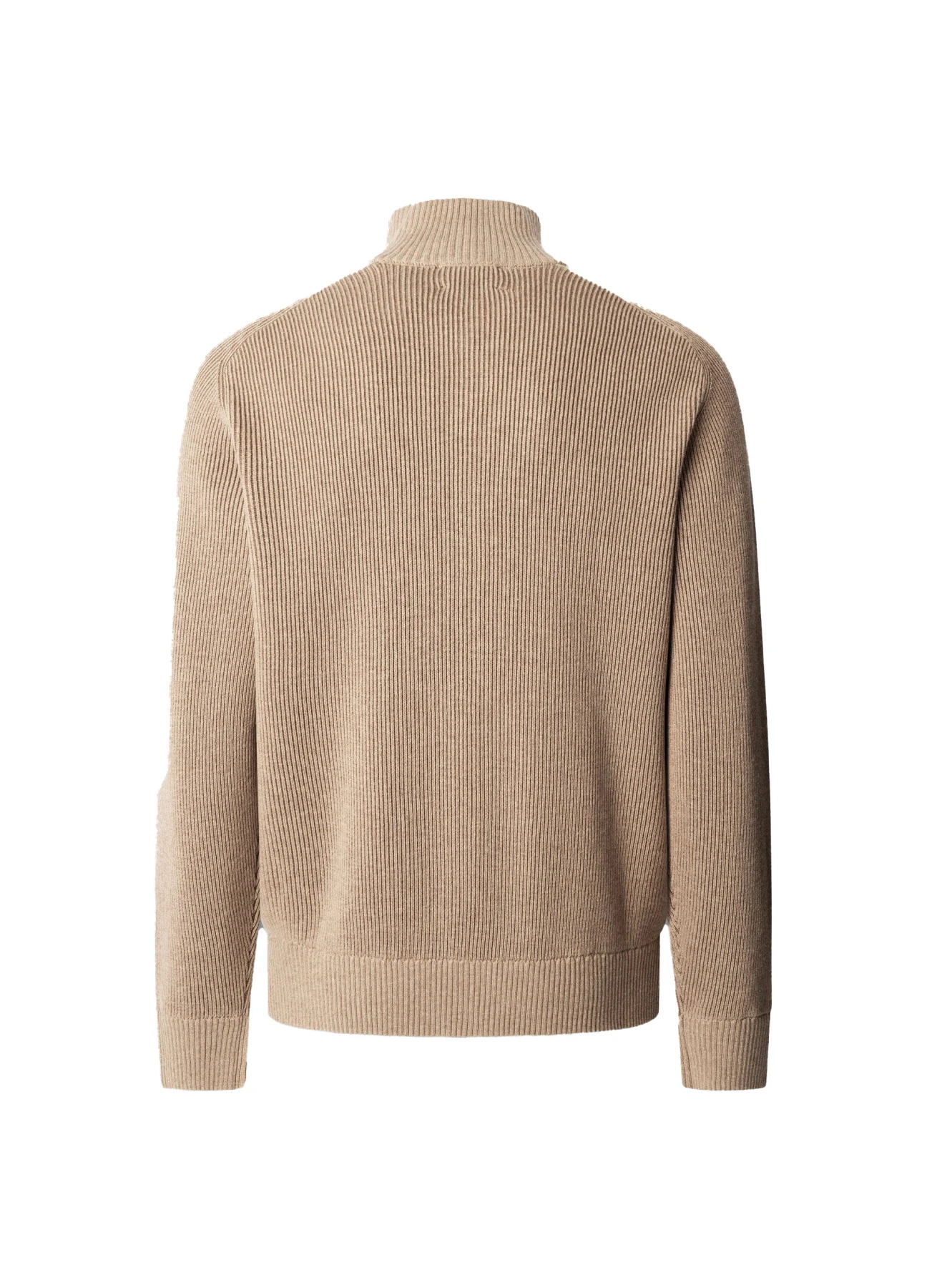 Wool-Cotton Bi-Colour Full-Zip Cardigan Gallery