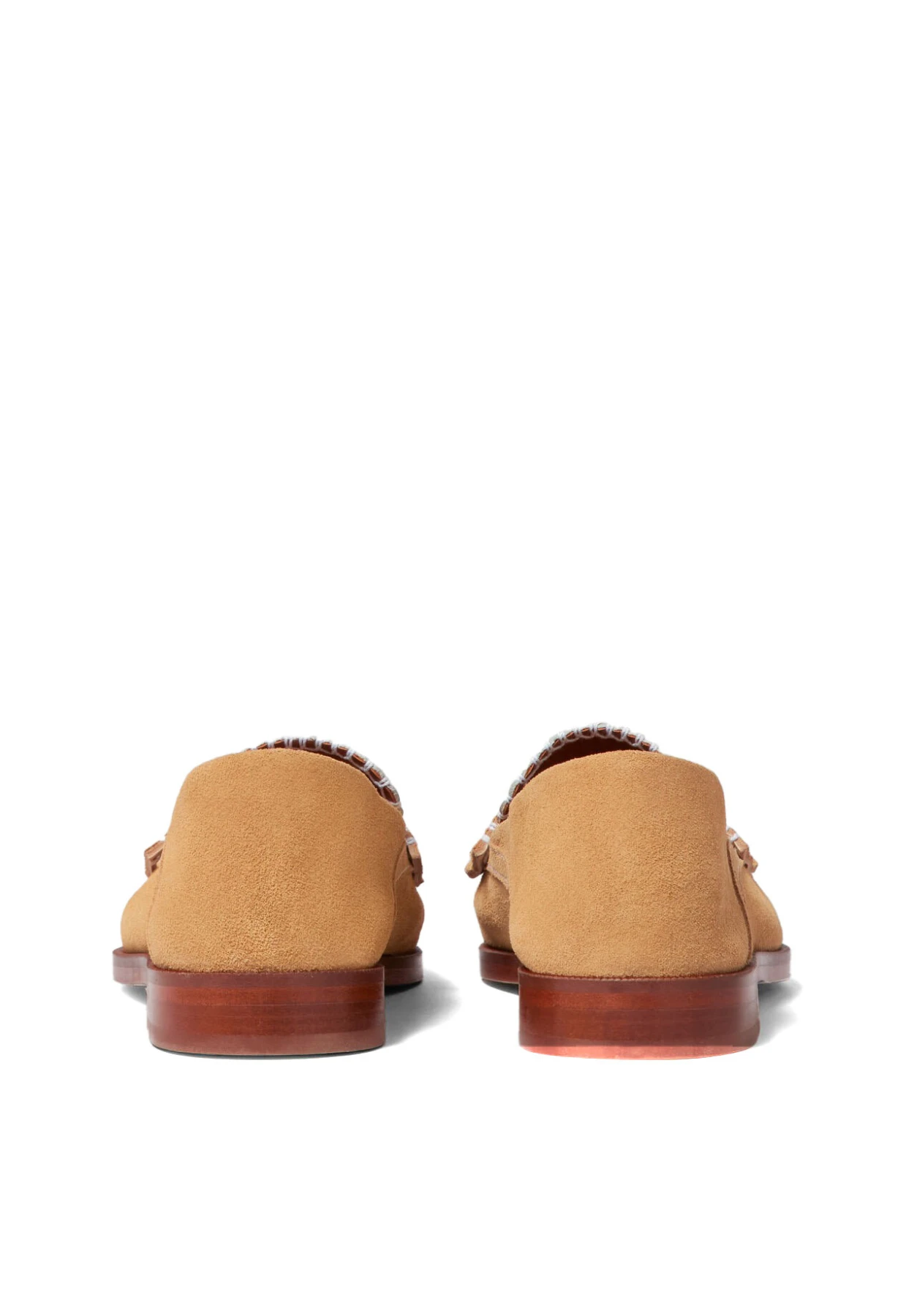 Suede Loafers with Stitch Details Gallery