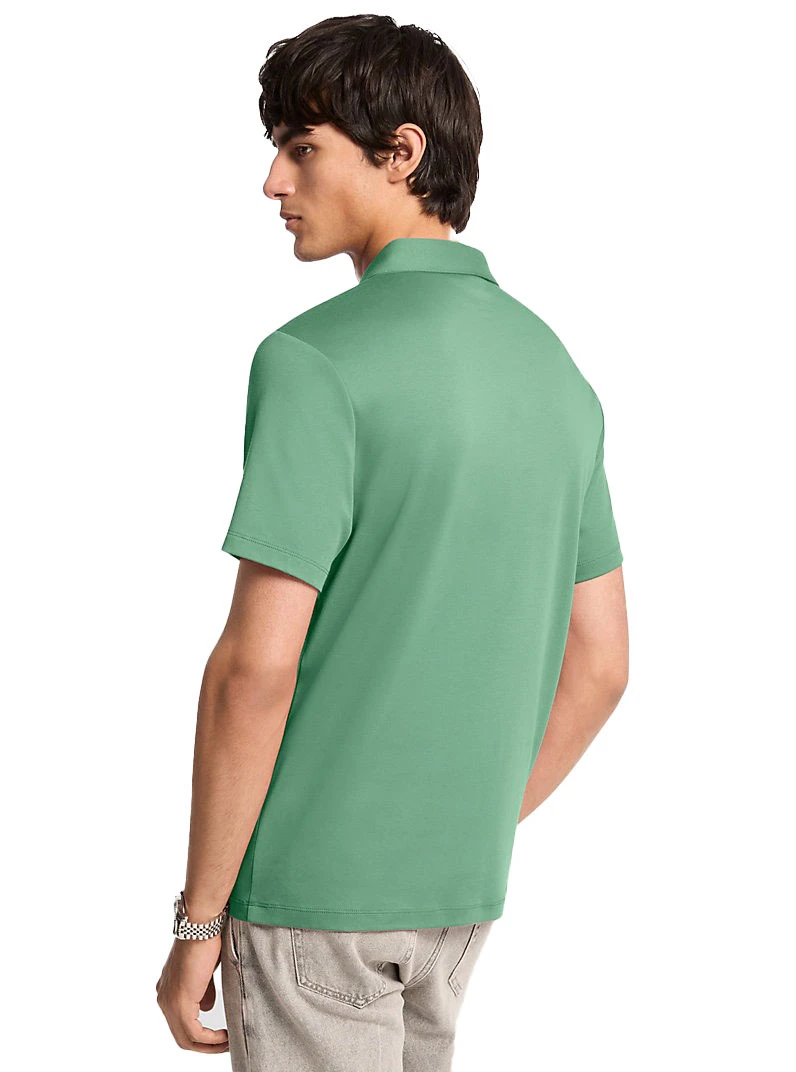 Embroidered Logo Cotton Polo Shirt Gallery