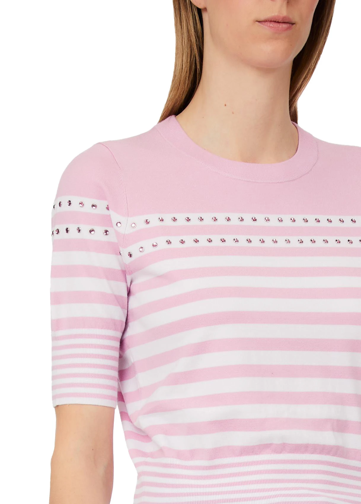 Crew Neck Striped Jumper Gallery