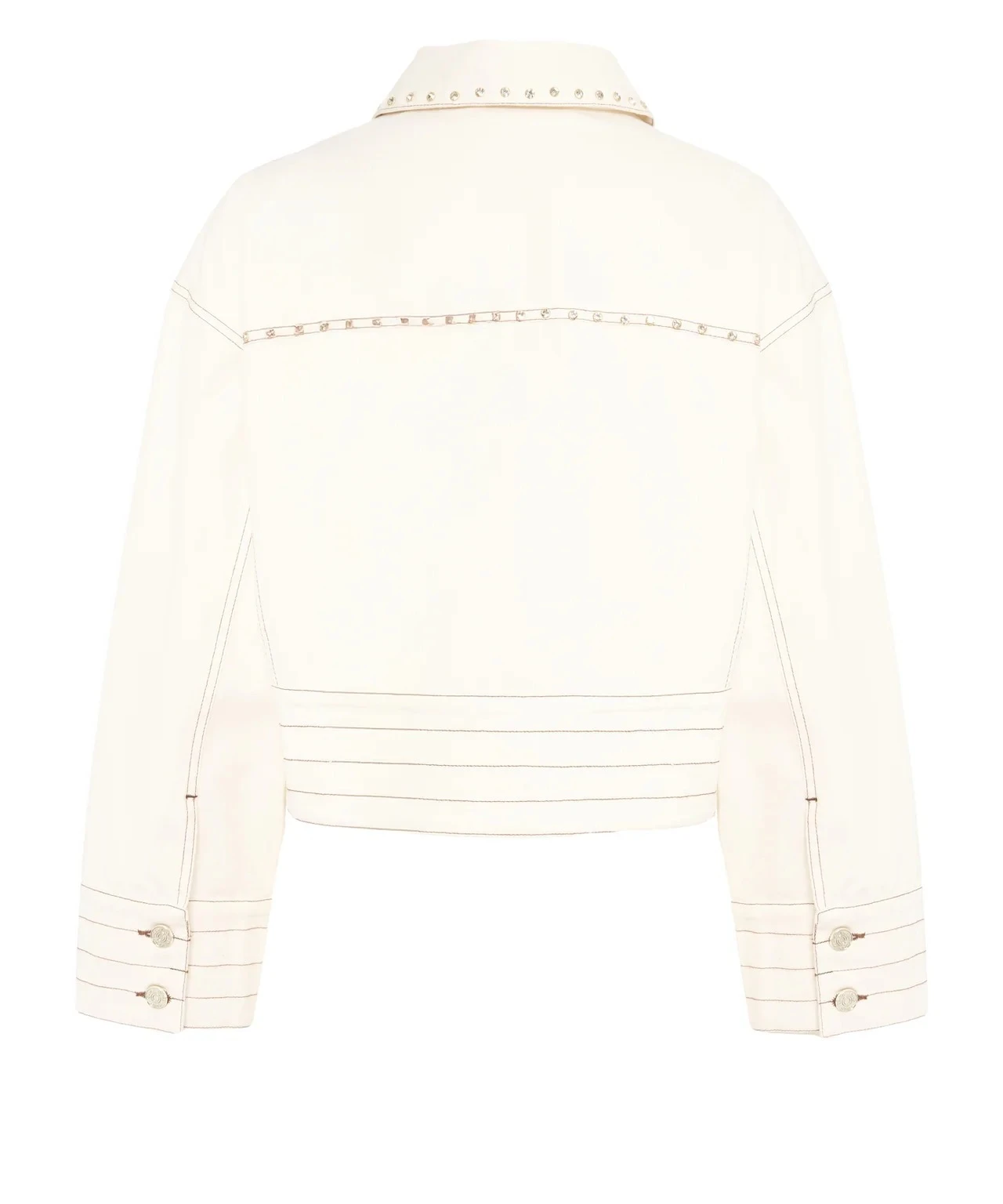 Studded Cropped Denim Jacket Gallery